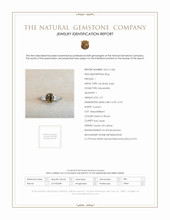 1.67 Ct. Alexandrite Natural Diamond Three Stone Ring, 14K White Gold Scan Report