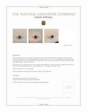 2.26 Ct. Alexandrite Natural Diamond Pave Ring, 14K White Gold Appraisal