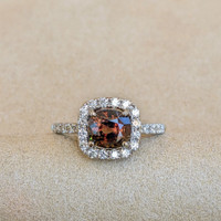 Alexandrite 14K White Gold ring