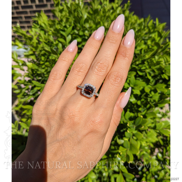 2.26 Ct. Alexandrite Natural Diamond Pave Ring, 14K White Gold