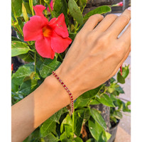 5.58&nbsp;Ct.Tw.Total Carat Weight Ruby Tennis/Line Bracelet, 14K Yellow Gold Life Style