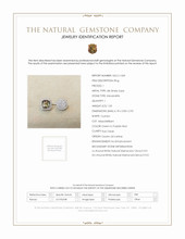 1.03 Ct. Alexandrite Natural Diamond Pave Ring, 18K White Gold Scan Report