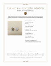 1.03 Ct. Alexandrite and Natural Diamond Pave Ring, 18K White Gold Scan Report