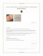 16.45 Ct.Tw.Total Carat Weight Tanzanite Natural Diamond Tennis/Line Bracelet, 14K Yellow Gold Appraisal