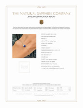 0.42 Ct.Tw. Blue Sapphire and Natural Diamond Accent Stones Bracelet, 14K Yellow Gold Scan Report