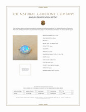 3.66 Ct. Opal Natural Diamond Pave Ring, 14K White Gold Scan Report