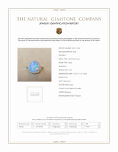 4.52 Ct. Opal Natural Diamond Pave Ring, 14K White Gold Scan Report