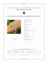 14.30 Ct.Tw.Total Carat Weight Opal Natural Diamond Pave Bracelet, 14K White Gold Scan Report