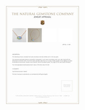 14.45 Ct. Opal Antique Style Necklace, 14K Rose Gold Appraisal