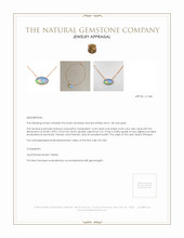 14.45 Ct. Opal Antique Style Necklace, 14K Rose Gold Appraisal