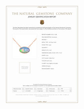 14.45 Ct. Multi Color Opal Antique Style Necklace, 14K Rose Gold Scan Report