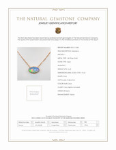 14.45 Ct. Opal Antique Style Necklace, 14K Rose Gold Scan Report