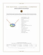 14.45 Ct. Multi Color Opal Antique Style Necklace, 14K Rose Gold Scan Report