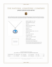 5.83 Ct. Opal Natural Diamond Pave Pendant, 14K White Gold Scan Report