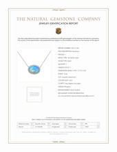 8.11 Ct. Multi Color Opal and Natural Diamond Pave Necklace, 14K White Gold Scan Report