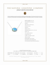 8.11 Ct. Multi Color Opal and Natural Diamond Pave Necklace, 14K White Gold Scan Report