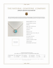 4.81 Ct. Opal Natural Diamond Pave Necklace, 14K White Gold Scan Report