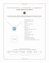 4.81 Ct. Opal Natural Diamond Pave Necklace, 14K White Gold Scan Report
