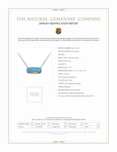 11.51 Ct. Multi Color Opal and Natural Diamond Pave Necklace, 14K White Gold Scan Report
