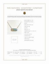 11.51 Ct. Opal Natural Diamond Pave Necklace, 14K White Gold Scan Report