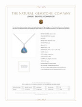 3.94 Ct. Opal Natural Diamond Pave Pendant, 14K White Gold Scan Report