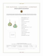 25.38 Ct.Tw. Opal Natural Diamond Pave Earrings, 14K Yellow Gold Scan Report