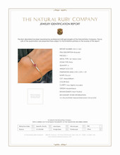 0.20 Ct.Tw. Ruby Natural Diamond Pave Bracelet, 14K Yellow Gold Scan Report
