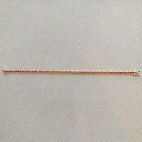 3.23 Ct.Tw. Ruby Natural Diamond Tennis/Line Bracelet, 14K Yellow Gold Image