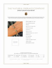 0.22 Ct.Tw. Emerald Bangle Bracelet, 14K Yellow Gold Scan Report