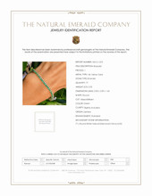 2.55 Ct.Tw. Emerald Natural Diamond Tennis/Line Bracelet, 14K Yellow Gold Scan Report