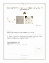 7.40 Ct.Tw.Total Carat Weight Sapphire, Amethyst, Emerald, Ruby, Aquamarine and Citrine Bezel Necklace, 14K Yellow Gold Appraisal