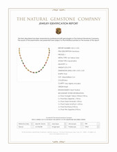 7.40 Ct.Tw.Total Carat Weight Sapphire, Amethyst, Emerald, Ruby, Aquamarine and Citrine Bezel Necklace, 14K Yellow Gold Scan Report