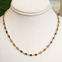 Amethyst 14K Yellow Gold necklace