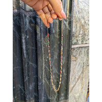 0.95 Ct. Sapphire Sapphire Bezel Necklace, 14K Yellow Gold Life Style