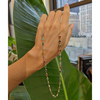 0.95 Ct. Sapphire Sapphire Bezel Necklace, 14K Yellow Gold Life Style