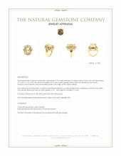 9.95 Ct. Yellow Citrine and Natural Diamond Antique Style Ring, 18K White & Yellow Appraisal
