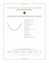 6.71 Ct. Blue Turquoise Accent Stones Necklace, 14K Yellow Gold Scan Report