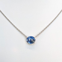 5.07 Ct. Sapphire Platinum 950 necklace