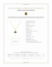 0.34 Ct. Emerald Pave Pendant, 14K Yellow Gold Scan Report