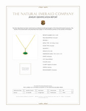 0.34 Ct. Emerald Pave Pendant, 14K Yellow Gold Scan Report