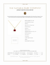 0.72 Ct. Ruby Bezel Pendant, 14K Yellow Gold Scan Report