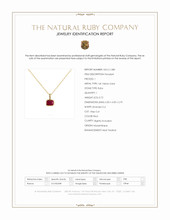 0.72 Ct. Ruby Bezel Pendant, 14K Yellow Gold Scan Report