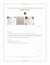 1.79 Ct. Tourmaline Bezel Necklace, 14K Yellow Gold Appraisal