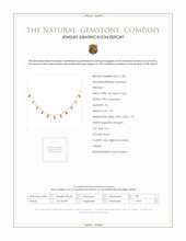 1.79 Ct. Peach Tourmaline Bezel Necklace, 14K Yellow Gold Scan Report