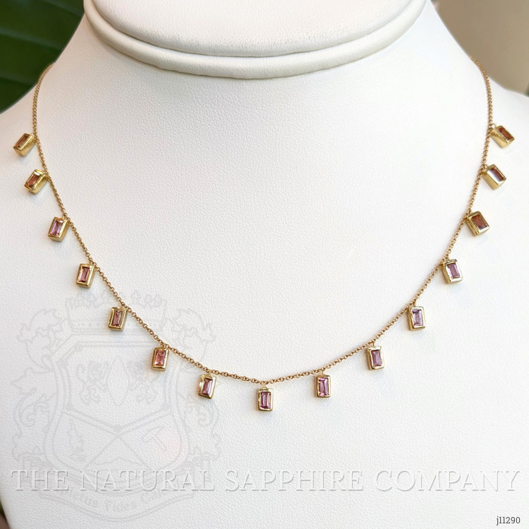 1.79 Ct. Tourmaline Bezel Necklace, 14K Yellow Gold