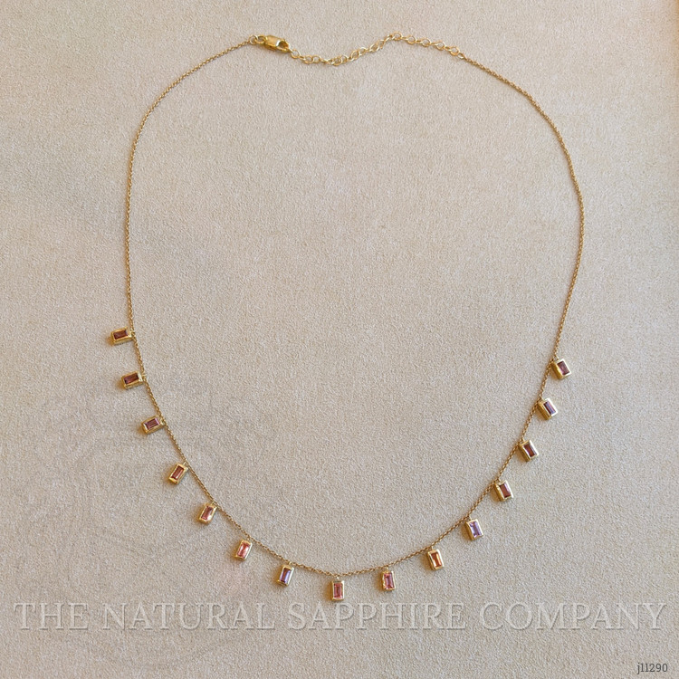 1.79 Ct. Tourmaline Bezel Necklace, 14K Yellow Gold