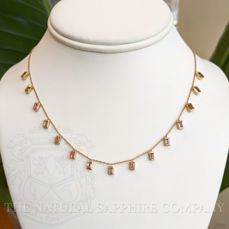 1.79 Ct. Tourmaline Bezel Necklace, 14K Yellow Gold