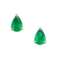 0.78 Ct.Tw. Emerald 14K Yellow Gold earring