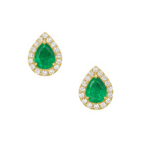 0.27 Ct.Tw. Emerald 14K Yellow Gold earring