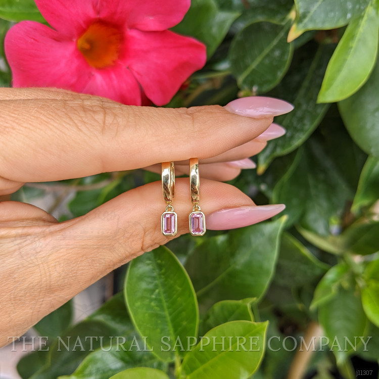 0.63 Ct.Tw. Tourmaline Bezel Earrings, 14K Yellow Gold